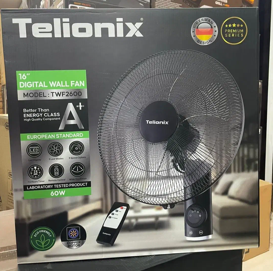 پنکه دیواری تلیونیکس|پنکه و تصفیه‌کنندهٔ هوا|قشم, |دیوار