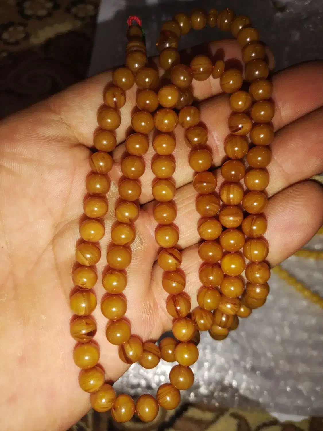 دوتاتسبیح کهربا بودار|جواهرات|محمدبار, |دیوار