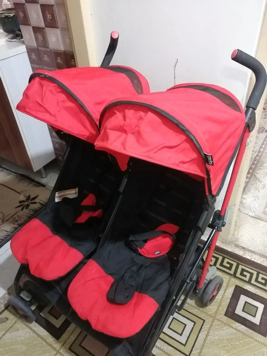 کالسکه دوقلو سالم ومحکم|کالسکه و لوازم جانبی|شیراز, ریاستی|دیوار