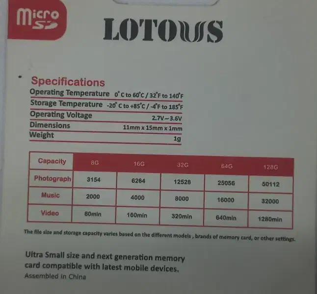 رم میکرو 128 گیگ آکبند لوتوس|لوازم جانبی موبایل و تبلت|فردیس, فردیس|دیوار