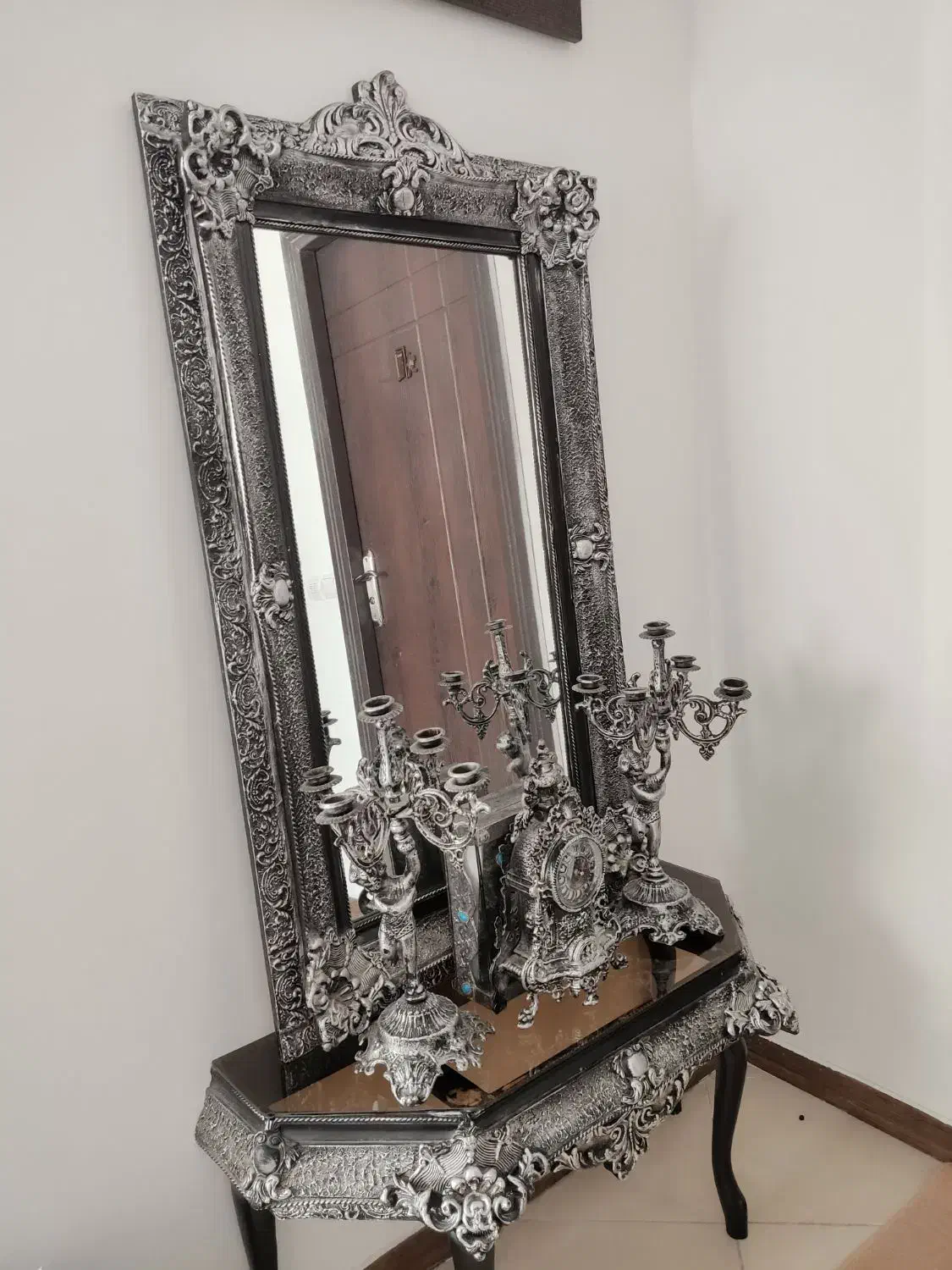 آینه وشمعدان|بوفه، ویترین، کنسول|سمنان, |دیوار