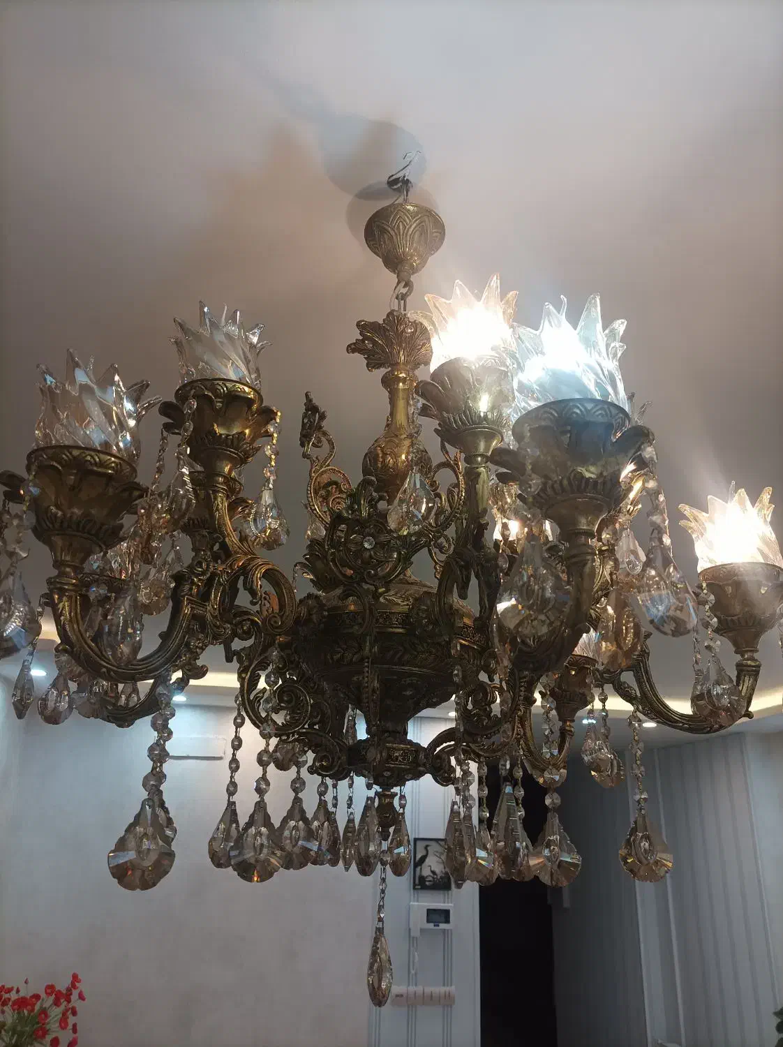 لوستر برنجی|لوستر و چراغ آویز|مشهد, امیریه|دیوار