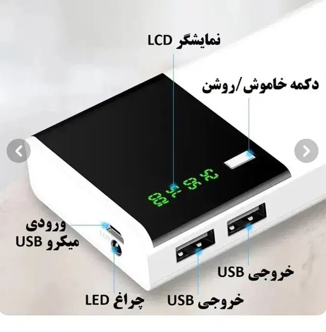پاور بانک ۱۰ هزار میلی آمپر TKNEK|لوازم جانبی موبایل و تبلت|قم, نیروگاه|دیوار