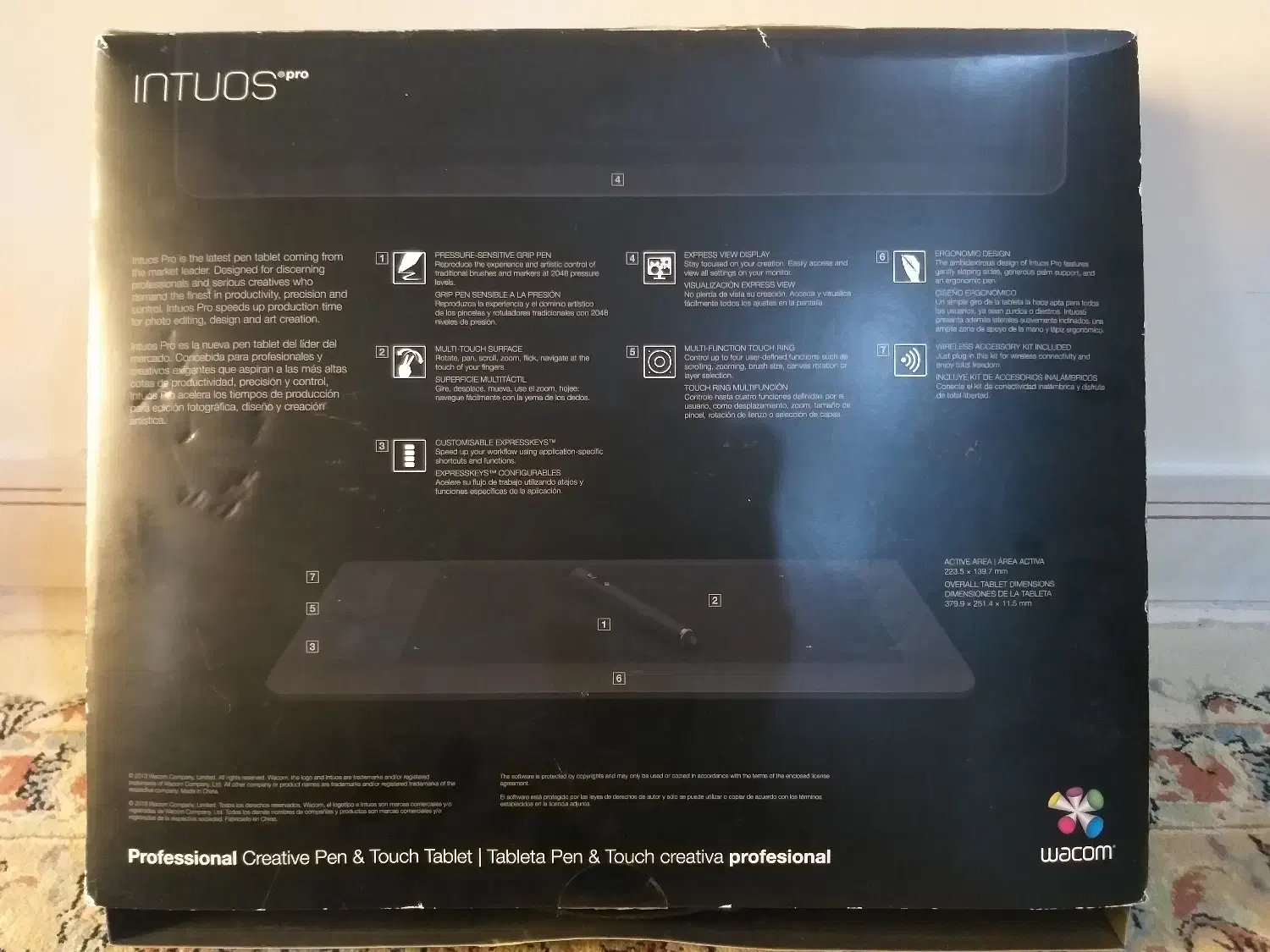 قلم نوری اینتوس پرو وکام wacom intous pro medium|قطعات و لوازم جانبی رایانه|تهران, کن|دیوار