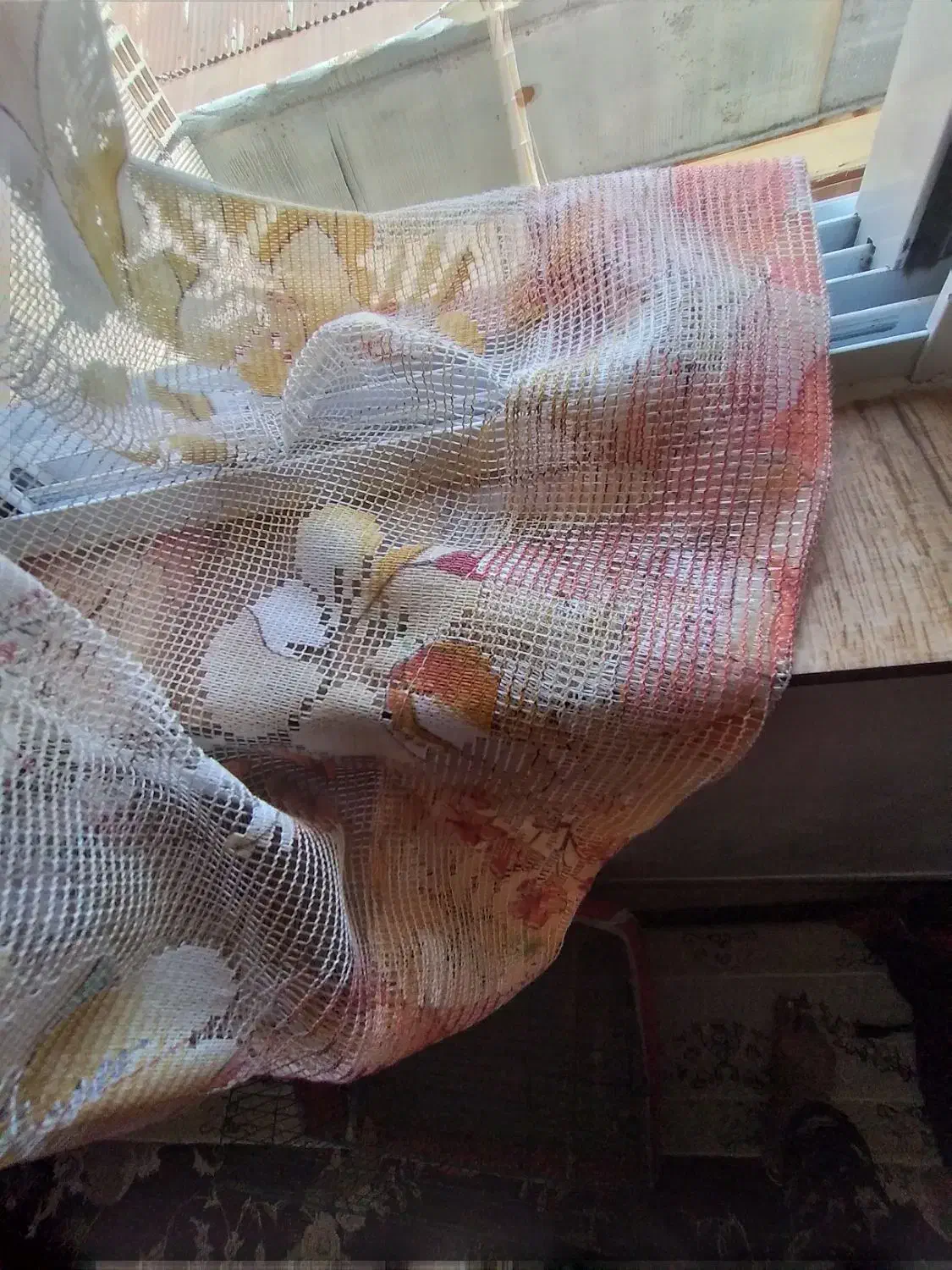 سه عدد پرده نو وتمیز باهم ۵۰۰ تومان با میل پرده|پرده، رانر، رومیزی|رشت, پاره بیجار|دیوار