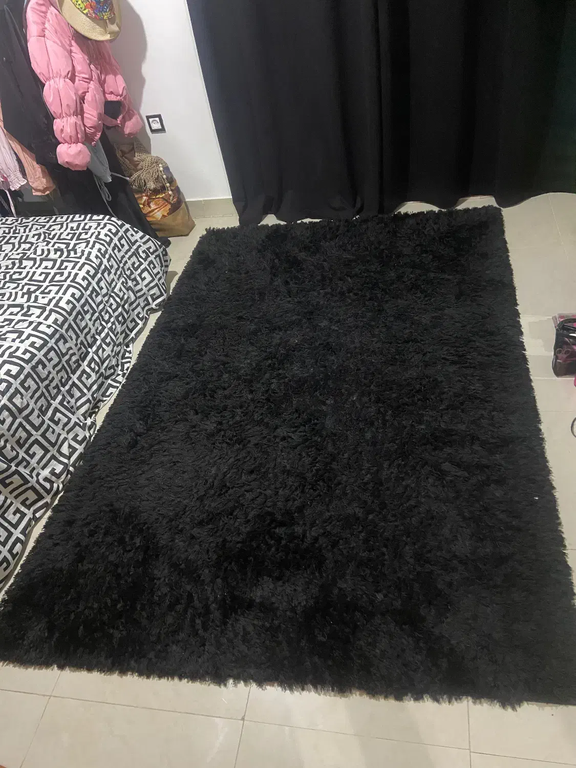 فرش مشکی|فرش|کیش, |دیوار