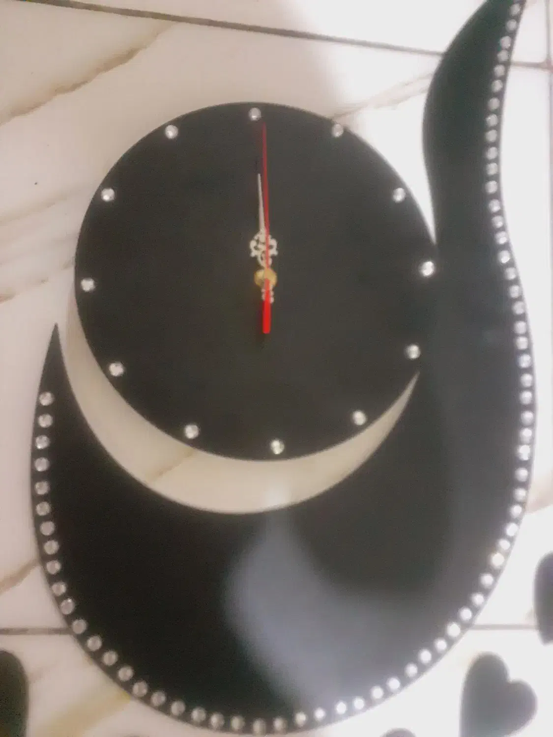 ساعت چوبی چسبی تزعینی زیبا و سبک|ساعت دیواری و تزئینی|مشهد, هفت تیر (نه دره)|دیوار