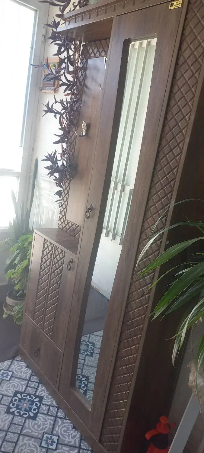 جا کفشی ایستاده اینه دار|جاکفشی، کمد، دراور|مرودشت, فرهنگ|دیوار