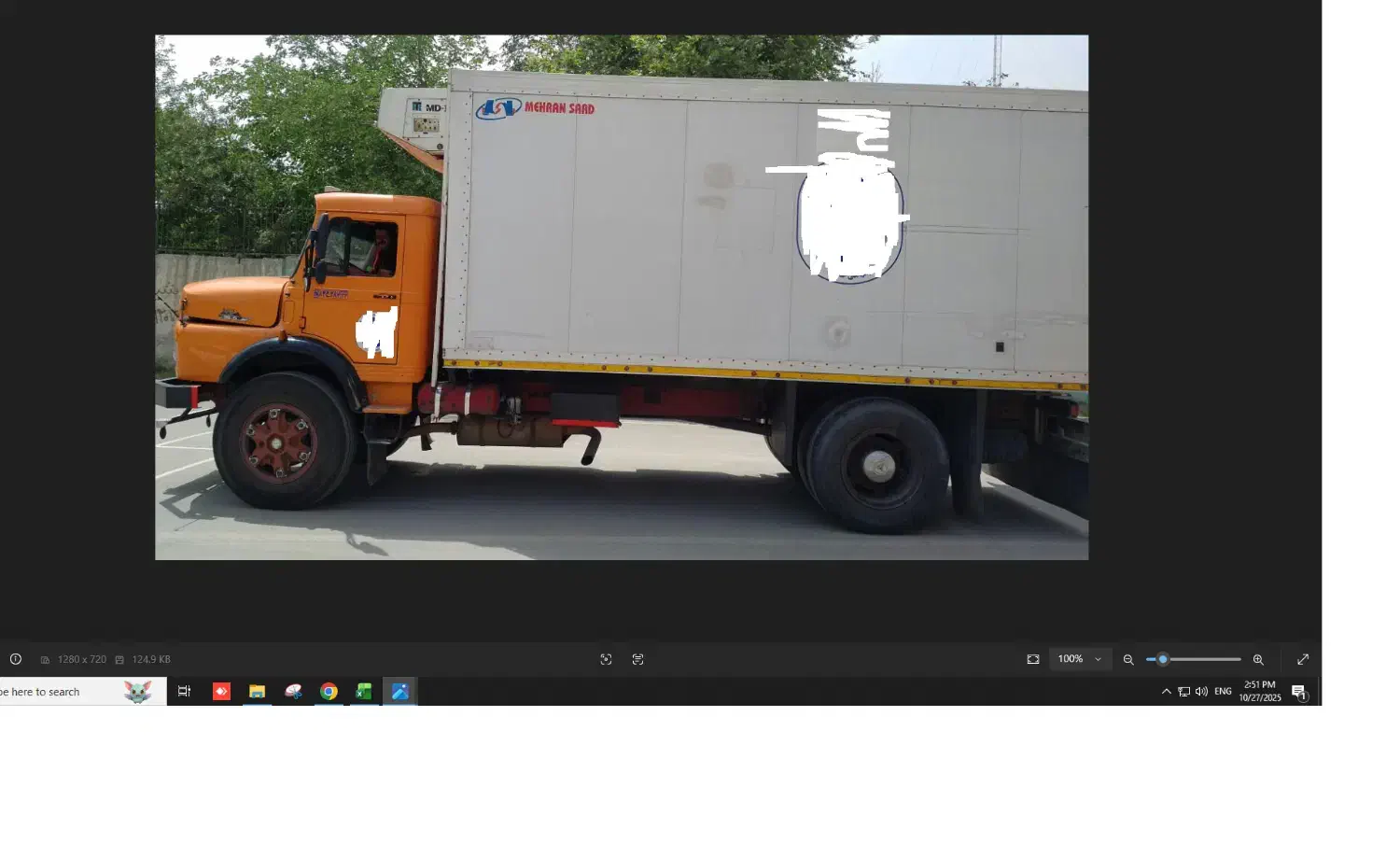 مزایده یک دستگاه کامیون بنز 1924 یخچالدار مدل 1390|خودرو سنگین|قدس, شهر‌قدس|دیوار