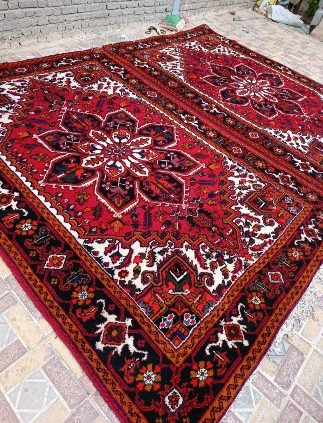 یک جفت فرش دستباف ۶متری هریس نو نو|فرش|تبریز, |دیوار