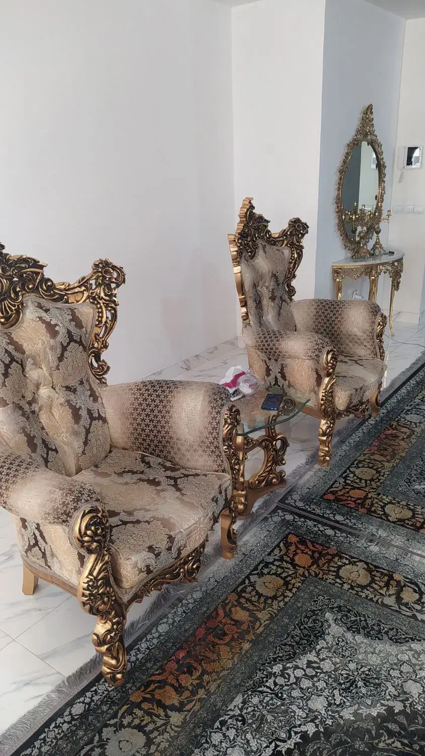 مبل سلطنتی چوب|مبلمان خانگی و میز عسلی|سهند, |دیوار