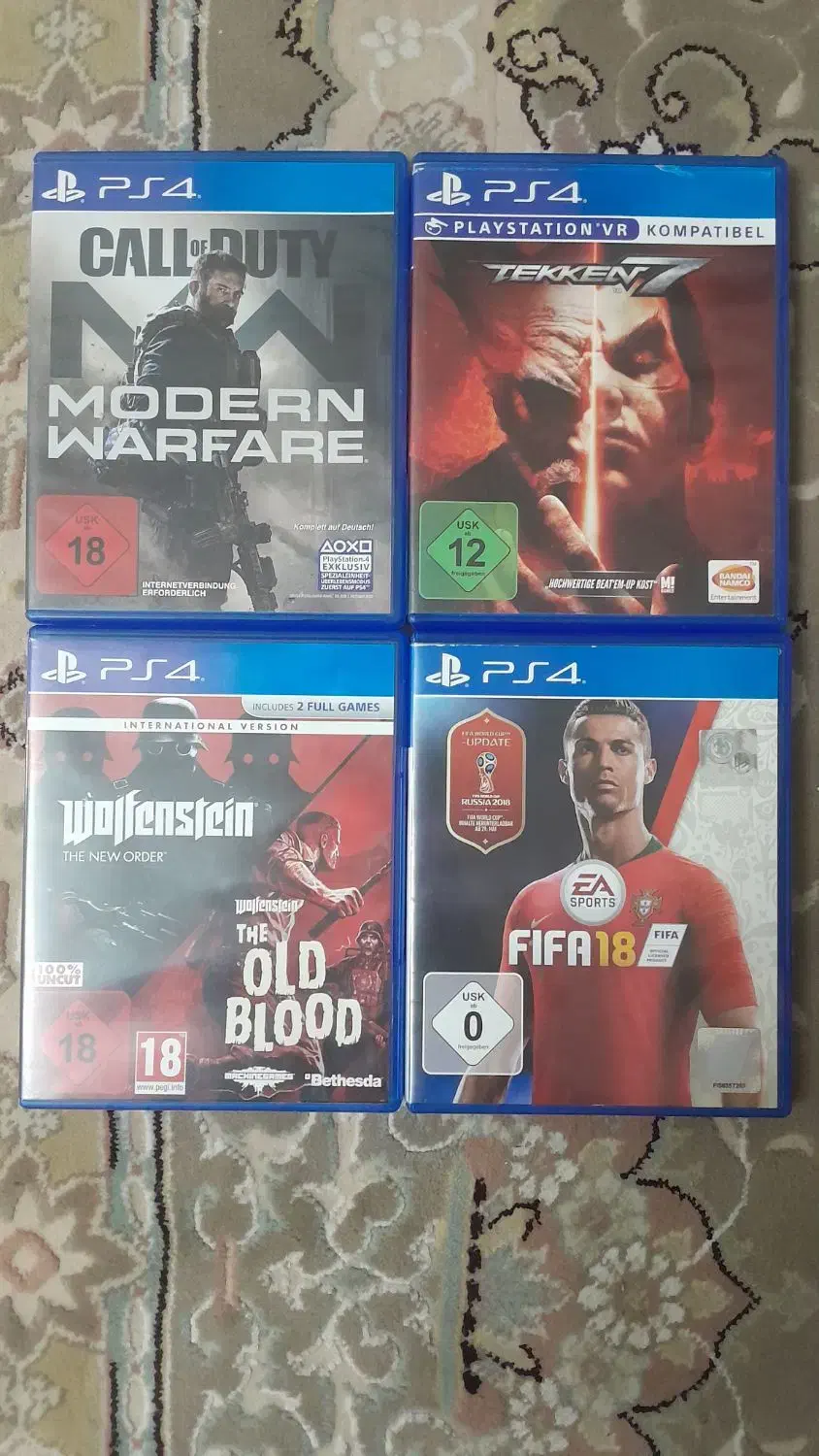 ۴ عدد سی دی بازی|کنسول، بازی ویدئویی و آنلاین|کرج, فاز ۳ گوهردشت|دیوار