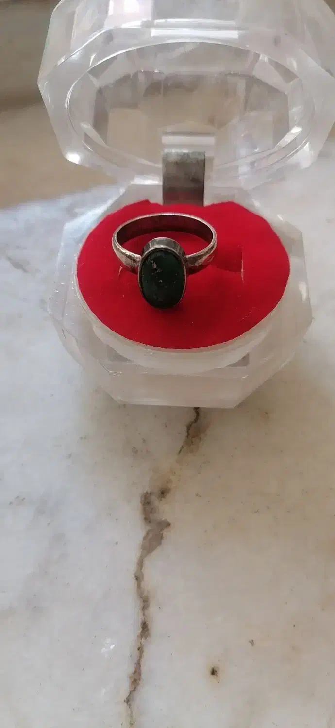 انگشتر نقره با سنگ اصلی همراه آیه|جواهرات|نجفآباد, فرخی|دیوار