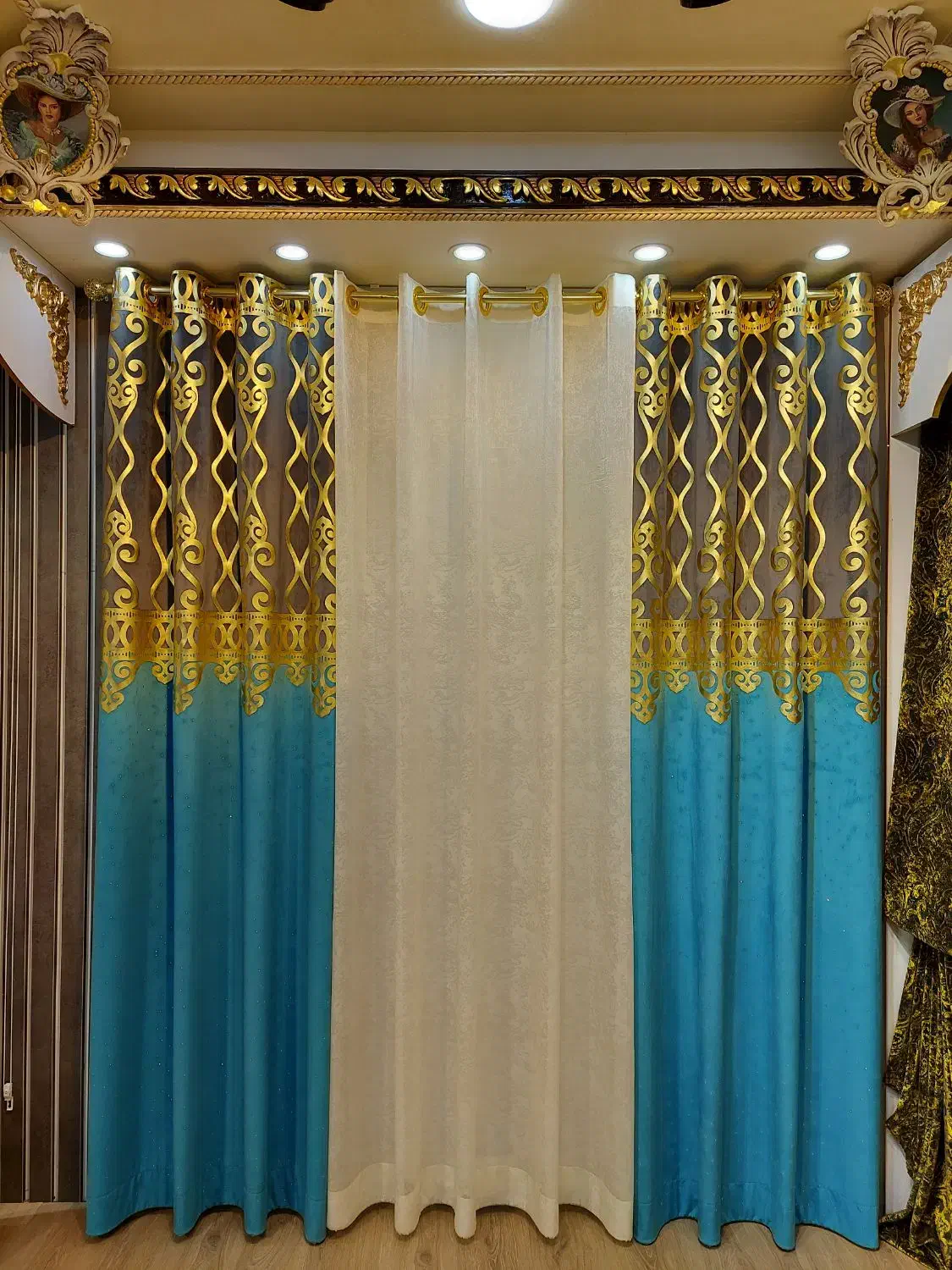 پرده آماده|پرده، رانر، رومیزی|قم, زنبیل آباد|دیوار