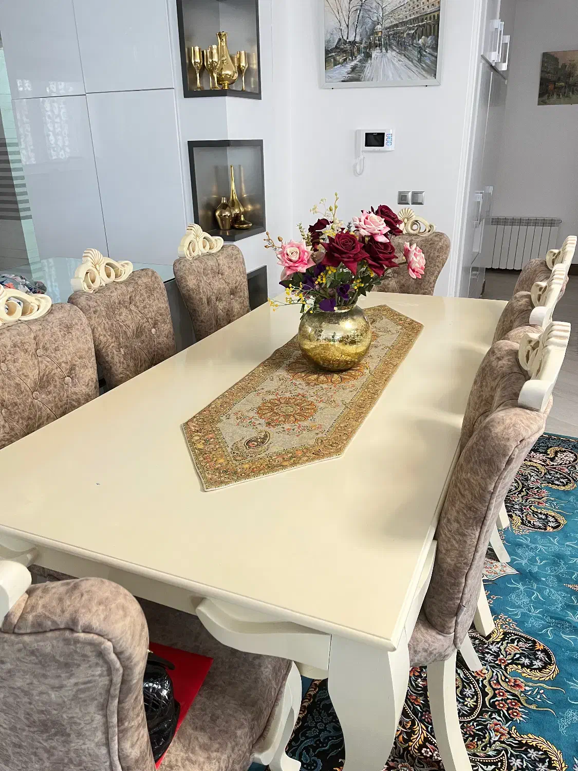 میز نهارخوری 8نفره|میز و صندلی غذاخوری|رامسر, |دیوار