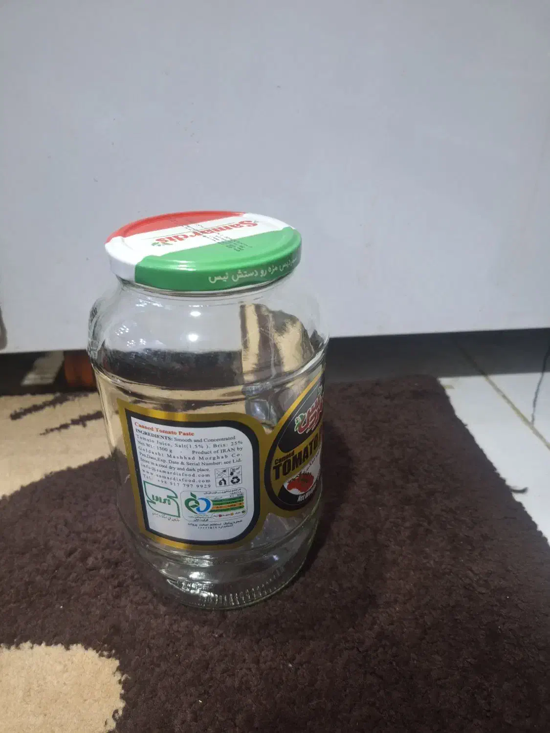 شیشه رب ۲کیلویی|ظروف نگهدارنده، پلاستیکی، یک‌بارمصرف|مریوان, |دیوار