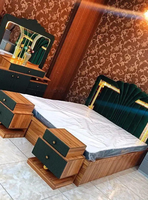 سرویس خواب طاووسی|تخت و سرویس خواب|قم, کلهری|دیوار