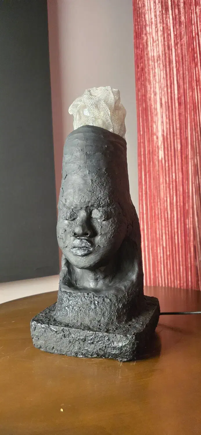 آباژور مجسمه دست ساز|چراغ خواب و آباژور|شیراز, سینما سعدی|دیوار