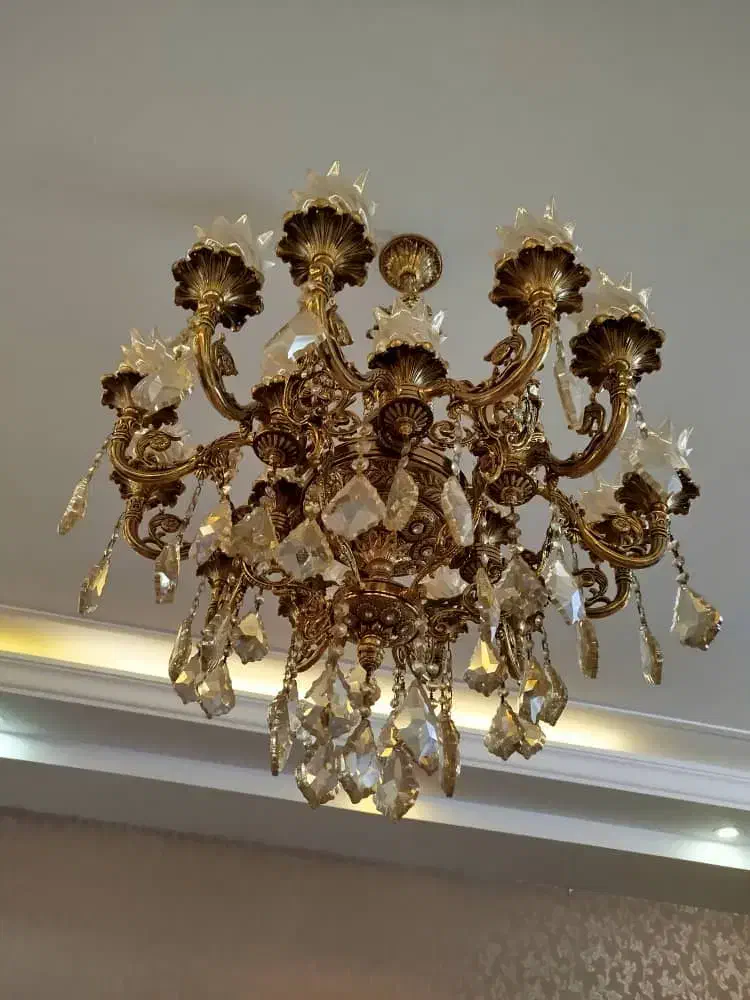 دو عدد لوستر 12شاخه در حد نو|لوستر و چراغ آویز|تهران, فدک|دیوار