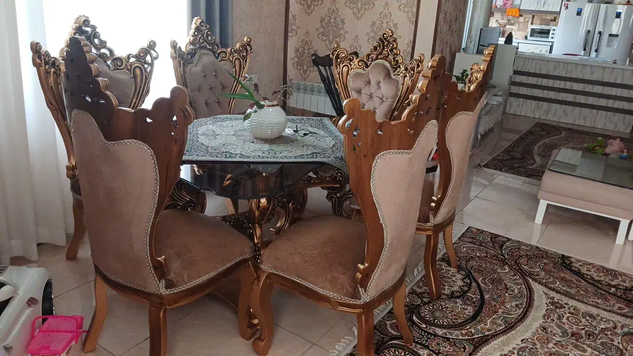 مبل و میز ناهار خوری ست در حد نو|مبلمان خانگی و میز عسلی|محمدیه-قزوین, |دیوار