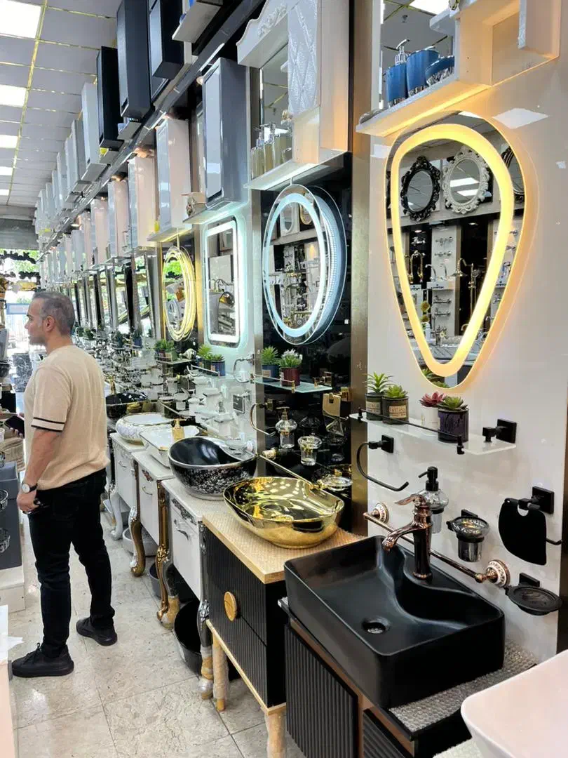 روشویی سرامیکی مروارید با شیرالات برنجی|لوازم سرویس بهداشتی|تهران, یافت آباد جنوبی|دیوار