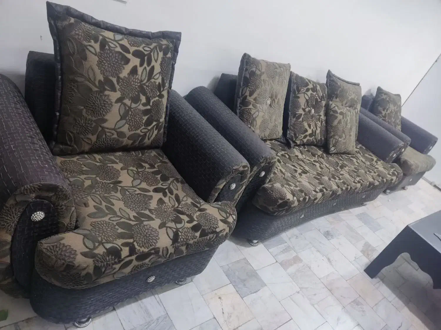 مبل ترک 8نفره|مبلمان خانگی و میز عسلی|خان ببین, |دیوار