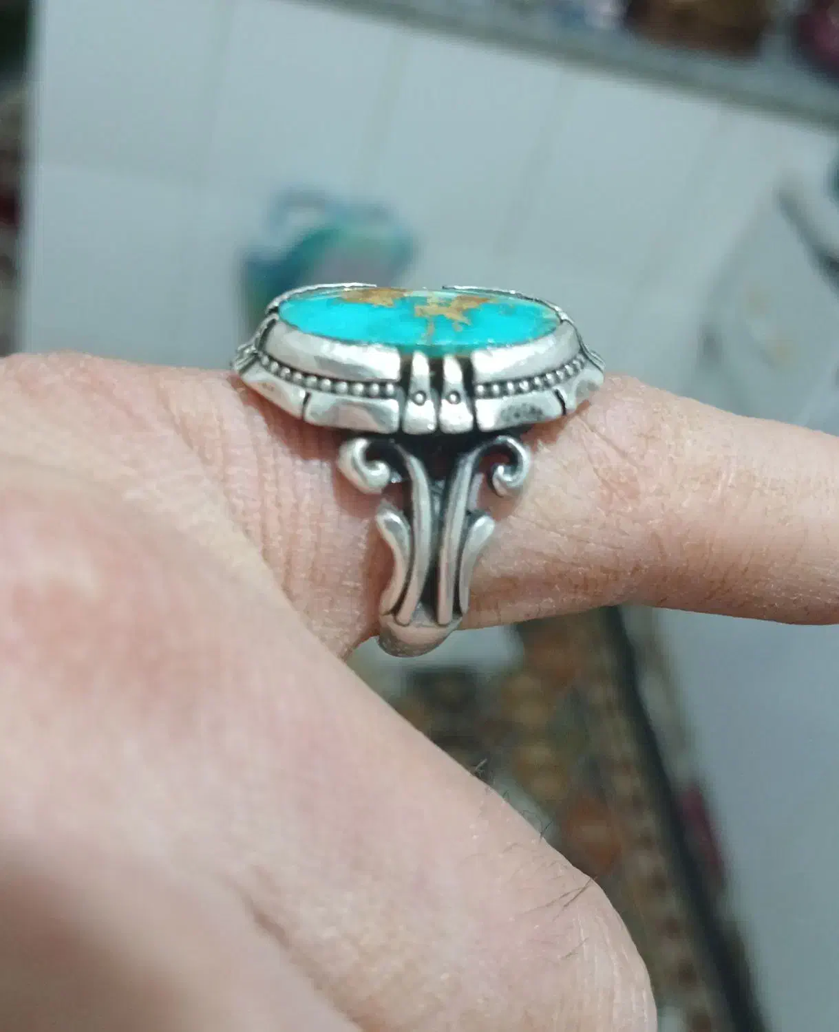 انگشتر فیروزه|جواهرات|ساوه, |دیوار