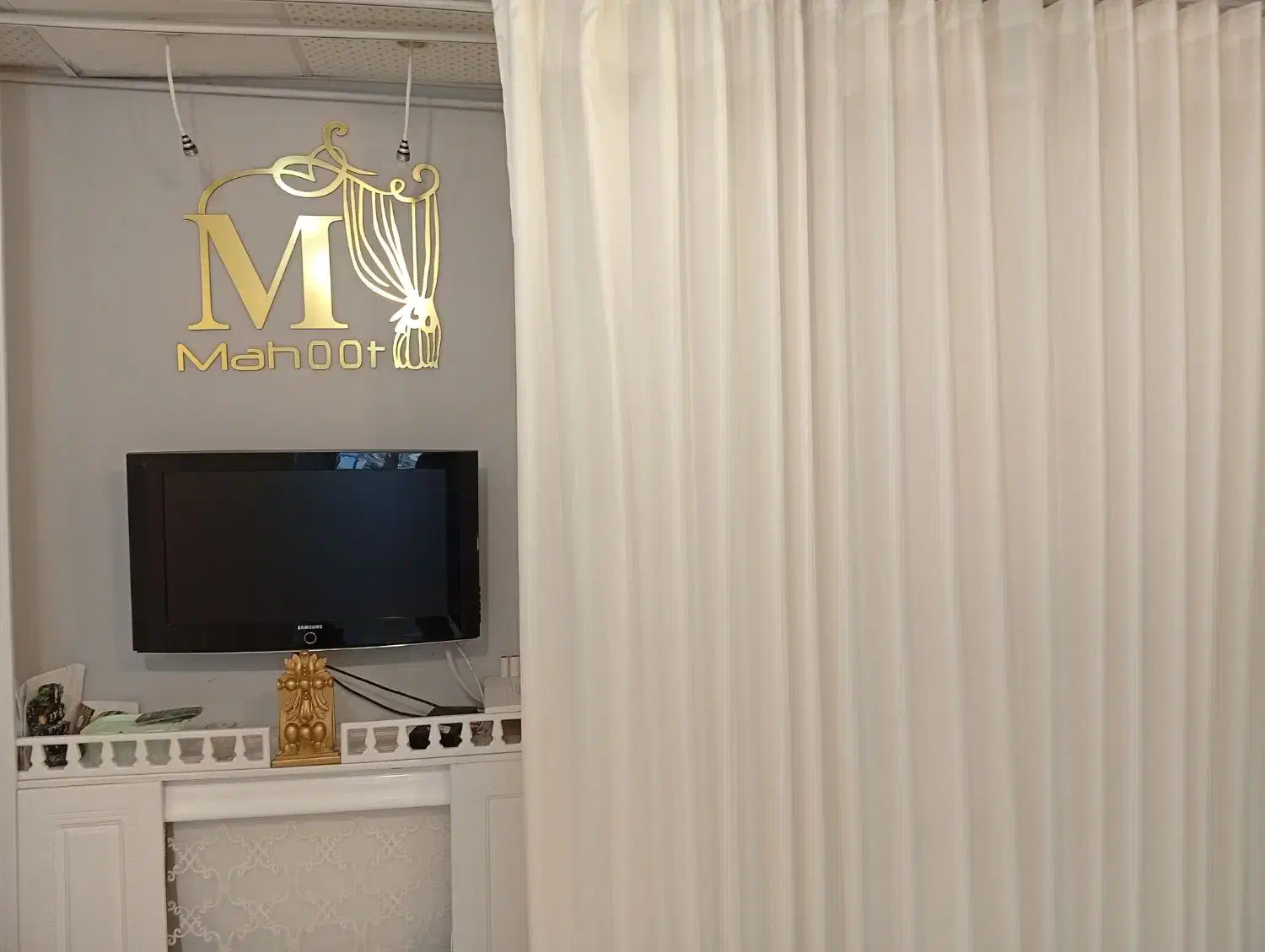 پرده ریل برقی فاز۶ اداری میرعلی موسوی علی آبادارتش|پرده، رانر، رومیزی|بیرجند, |دیوار