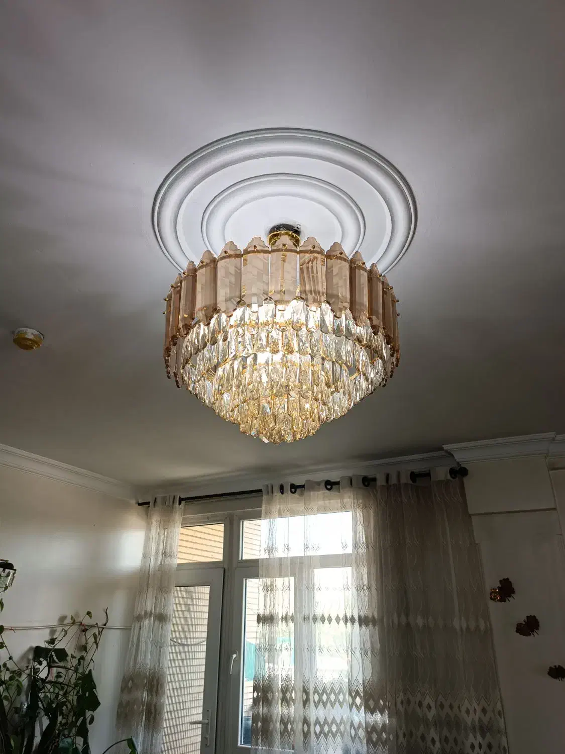 لوستر کریستالی|لوستر و چراغ آویز|ری, علایین|دیوار
