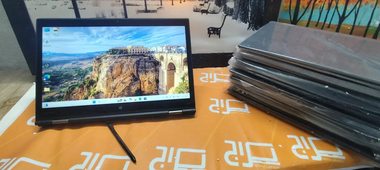 لپتاپ تبلتی لنوو لمسی همراه با قلم اورجینال|رایانه همراه|شیراز, شهرک سراج‎|دیوار