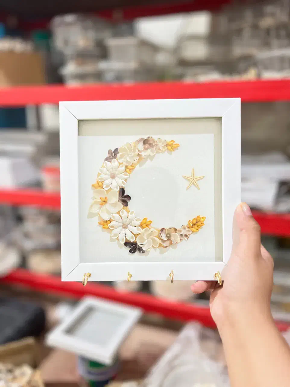 قاب ماه صدفی|صنایع دستی و سایر لوازم تزئینی|بندر گناوه, |دیوار