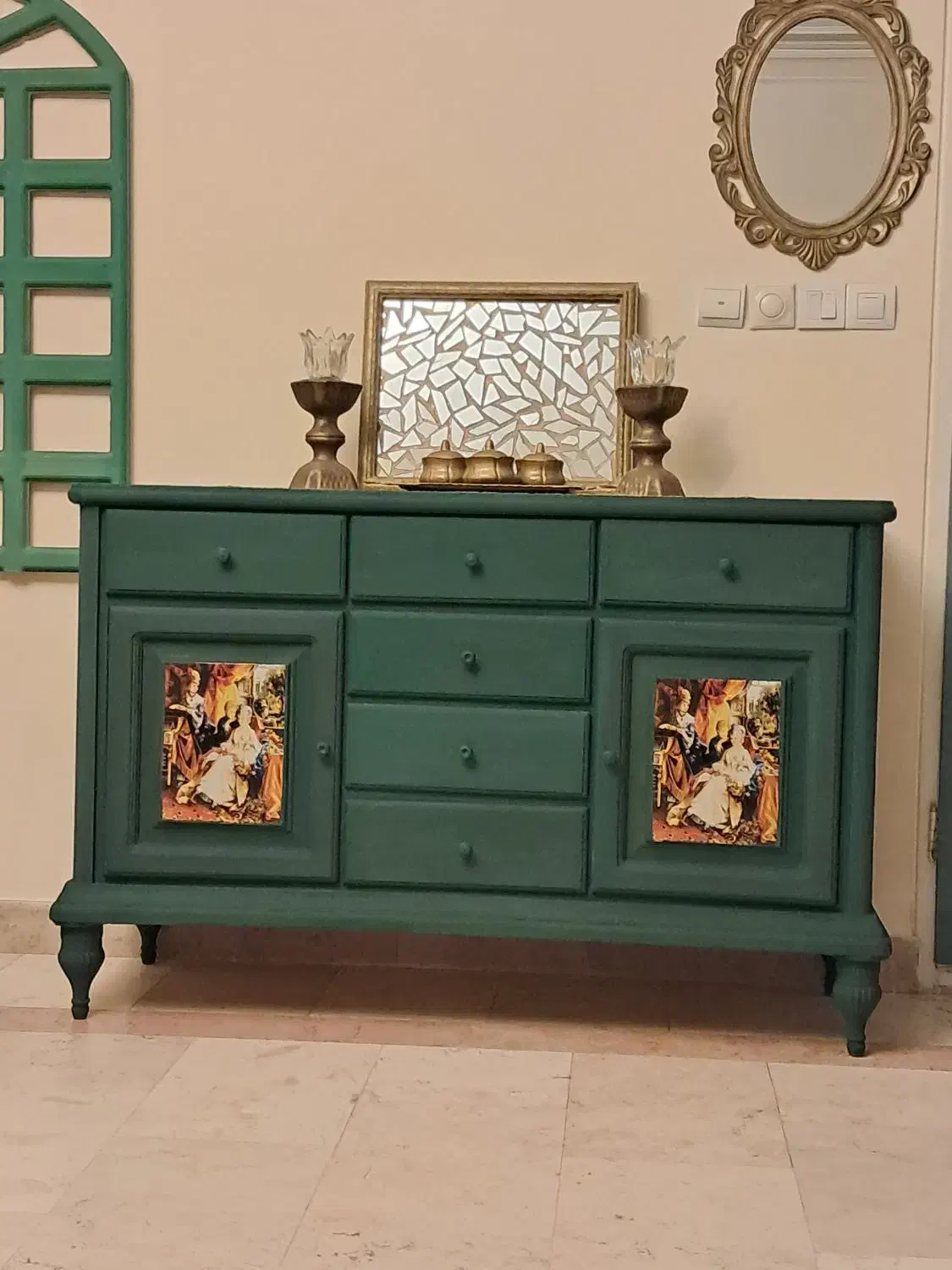 کنسول پتینه زیبا و خوشرنگ|بوفه، ویترین، کنسول|تهران, شهرک نفت|دیوار