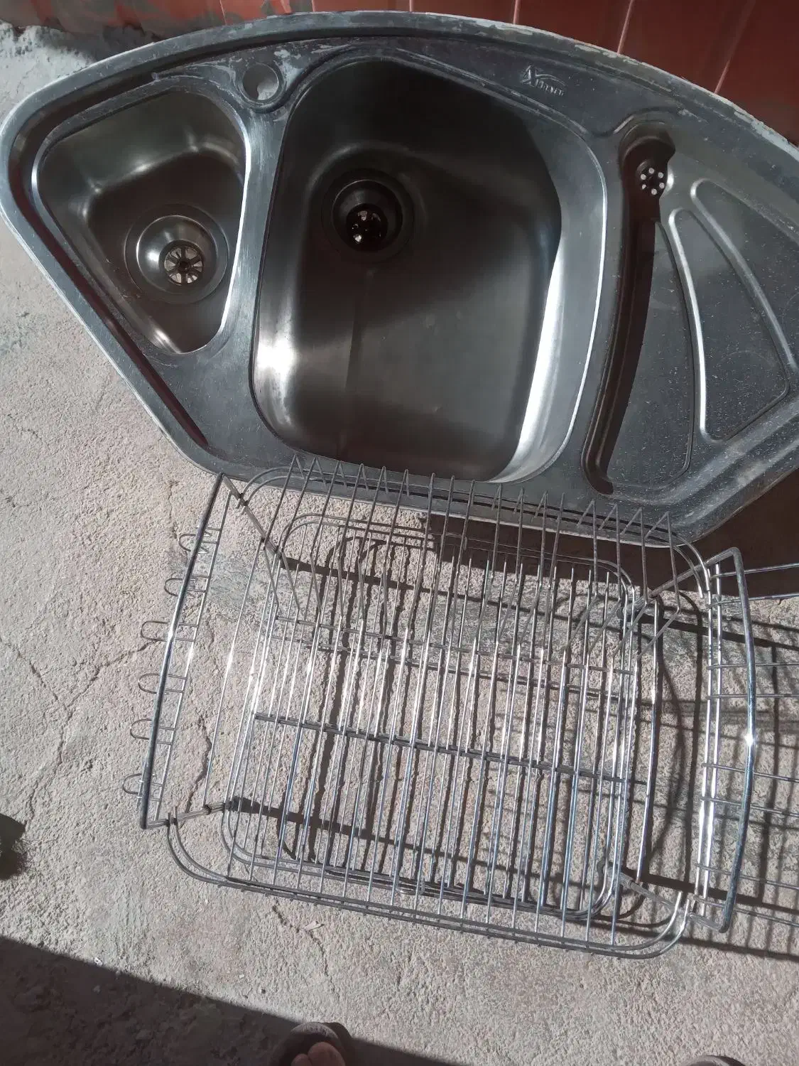 سینک وابچکان|آب‌چکان و نظم‌دهنده ظروف|سرپل ذهاب, |دیوار