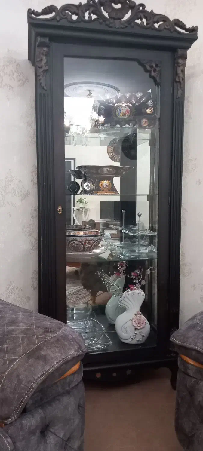 بوفه چوبی|بوفه، ویترین، کنسول|سلماس, |دیوار