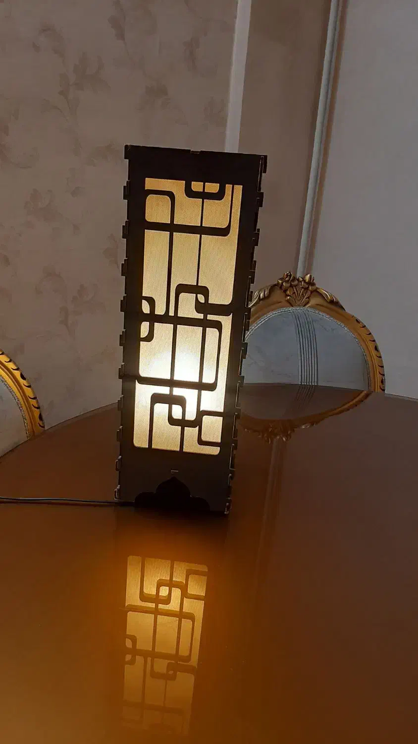 آباژور چوبی|چراغ خواب و آباژور|مشهد, تربیت (صدف)|دیوار