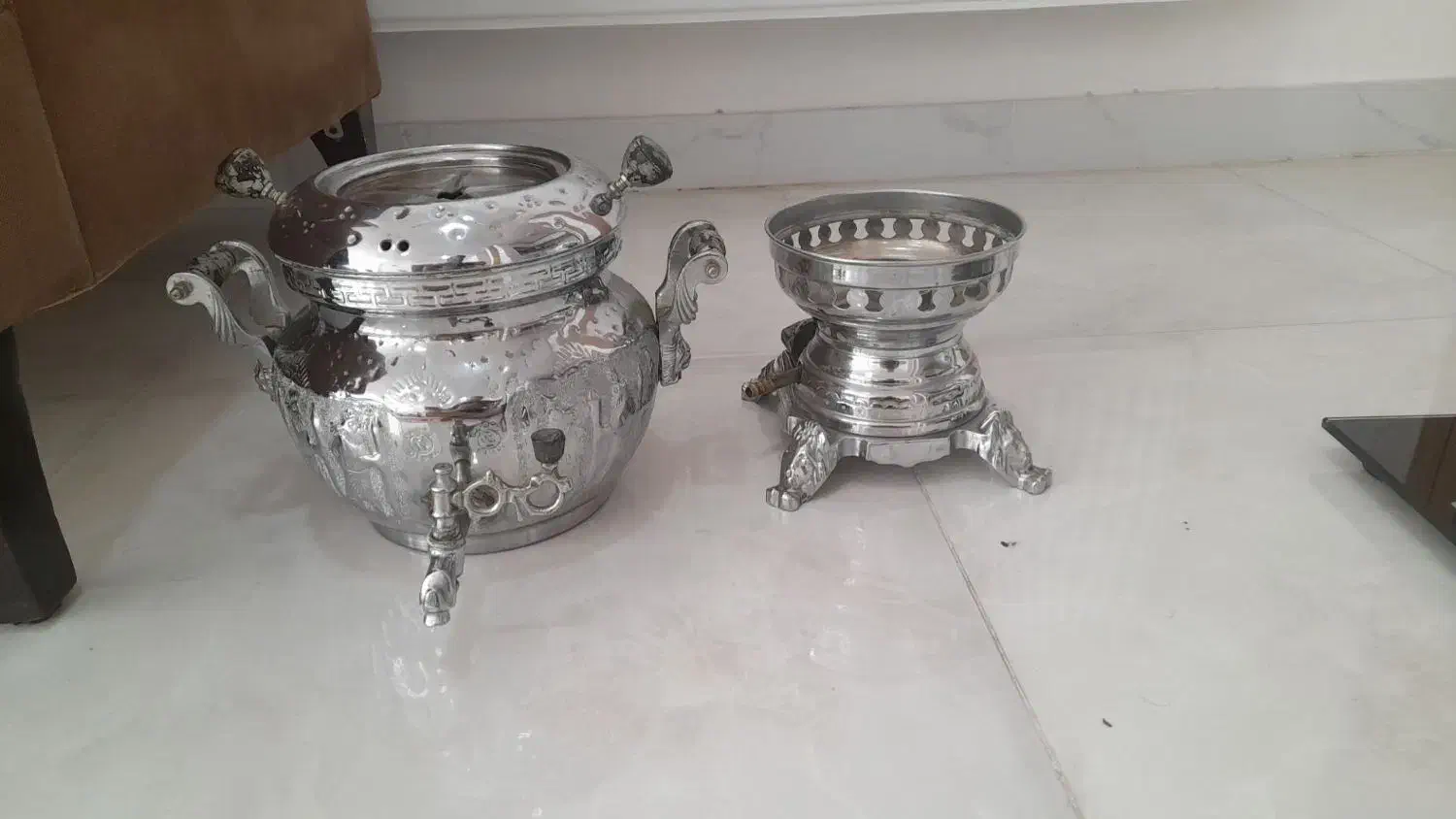 فروش سماور گازی ۵ لیتری نیم|سماور، چایساز، قهوهساز|سنندج, |دیوار