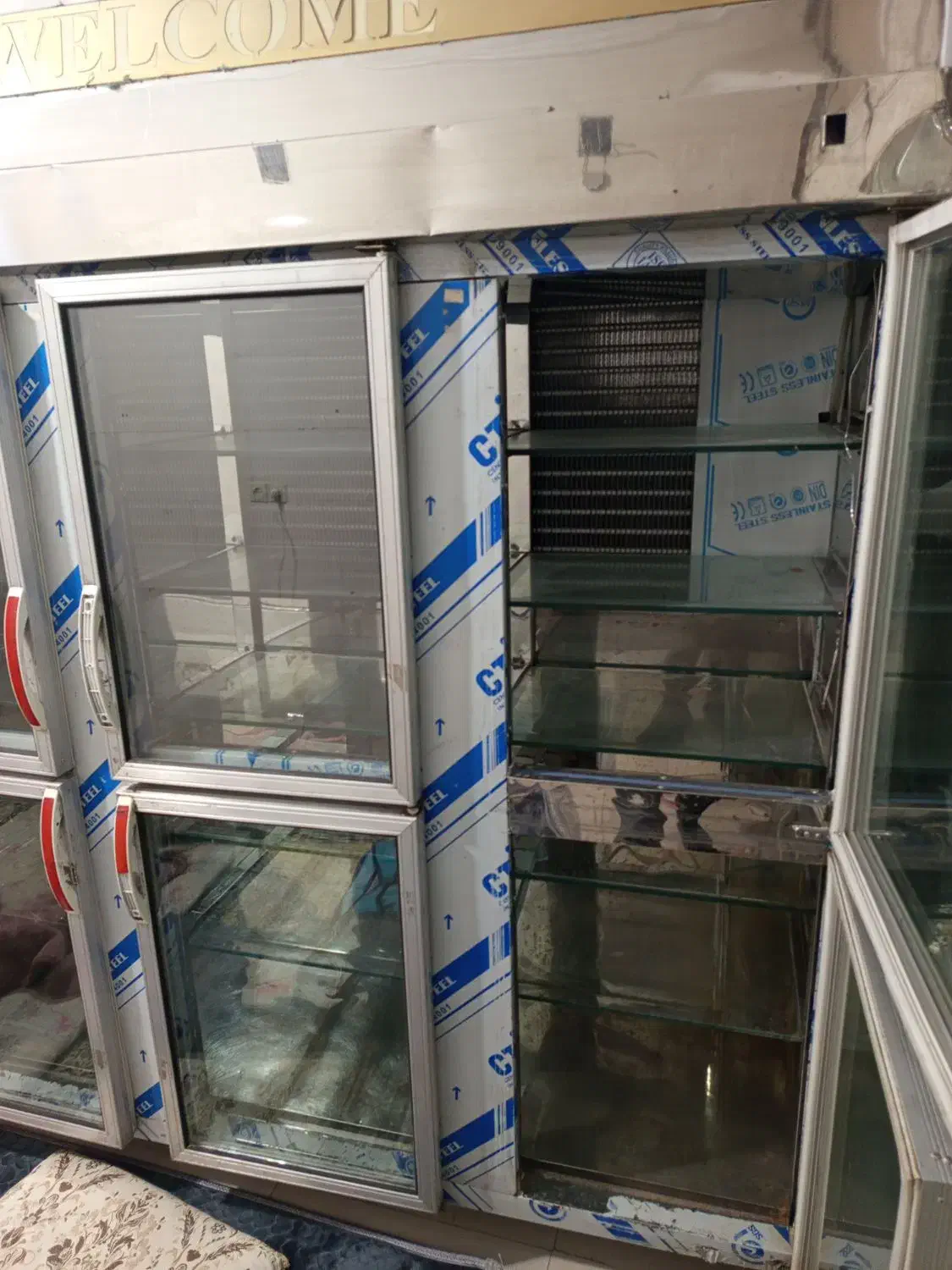 یخچال ۶درب تمام استیل موتور دانفوس المان|فروشگاه و مغازه|داراب, |دیوار