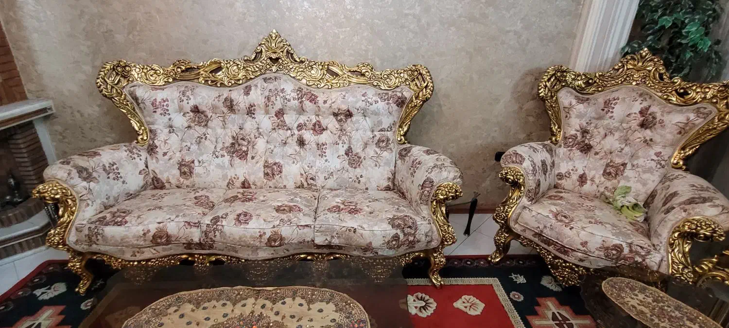 مبل استیل امپراطور مینیاتور ۹ نفره|مبلمان خانگی و میز عسلی|تهران, آسمان|دیوار