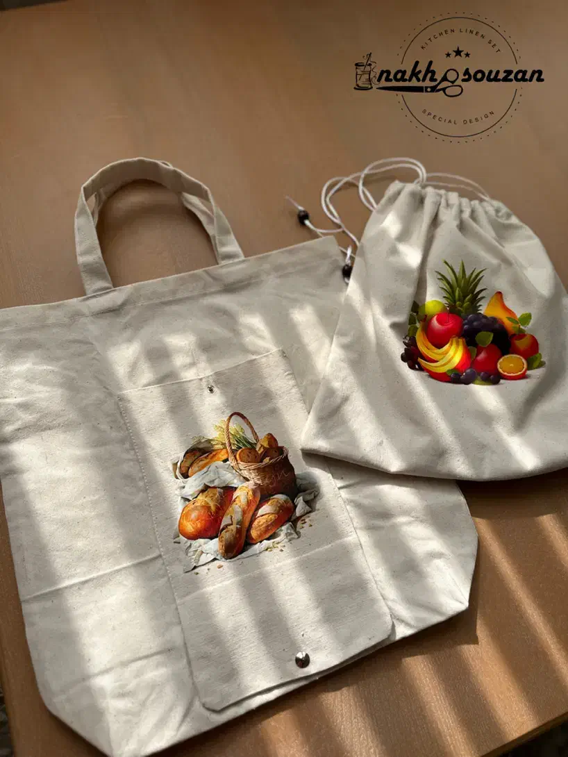 کیف خرید جمع شو و‌کیسه میوه|سفره، حوله، دستمال آشپزخانه|قدس, شهرک فرزان|دیوار