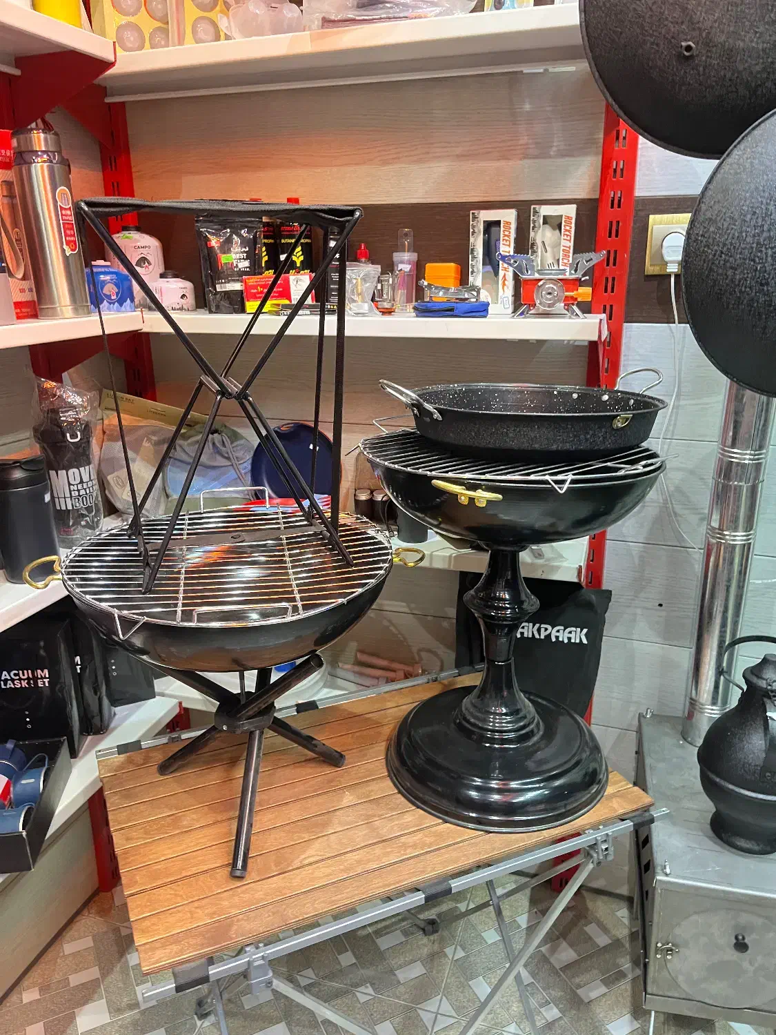 لوازم اشپزی سفری تابه گرانیتی اتشدان|ظروف پختوپز|فولادشهر, B4|دیوار