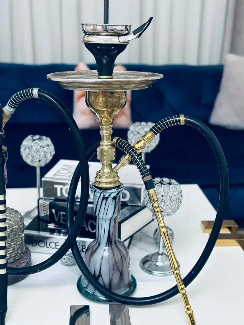 دو‌ عدد قلیون برنجی با متریال درجه ۱ کوچیک و بزرگ|صنایع دستی و سایر لوازم تزئینی|کرج, عظیمیه|دیوار