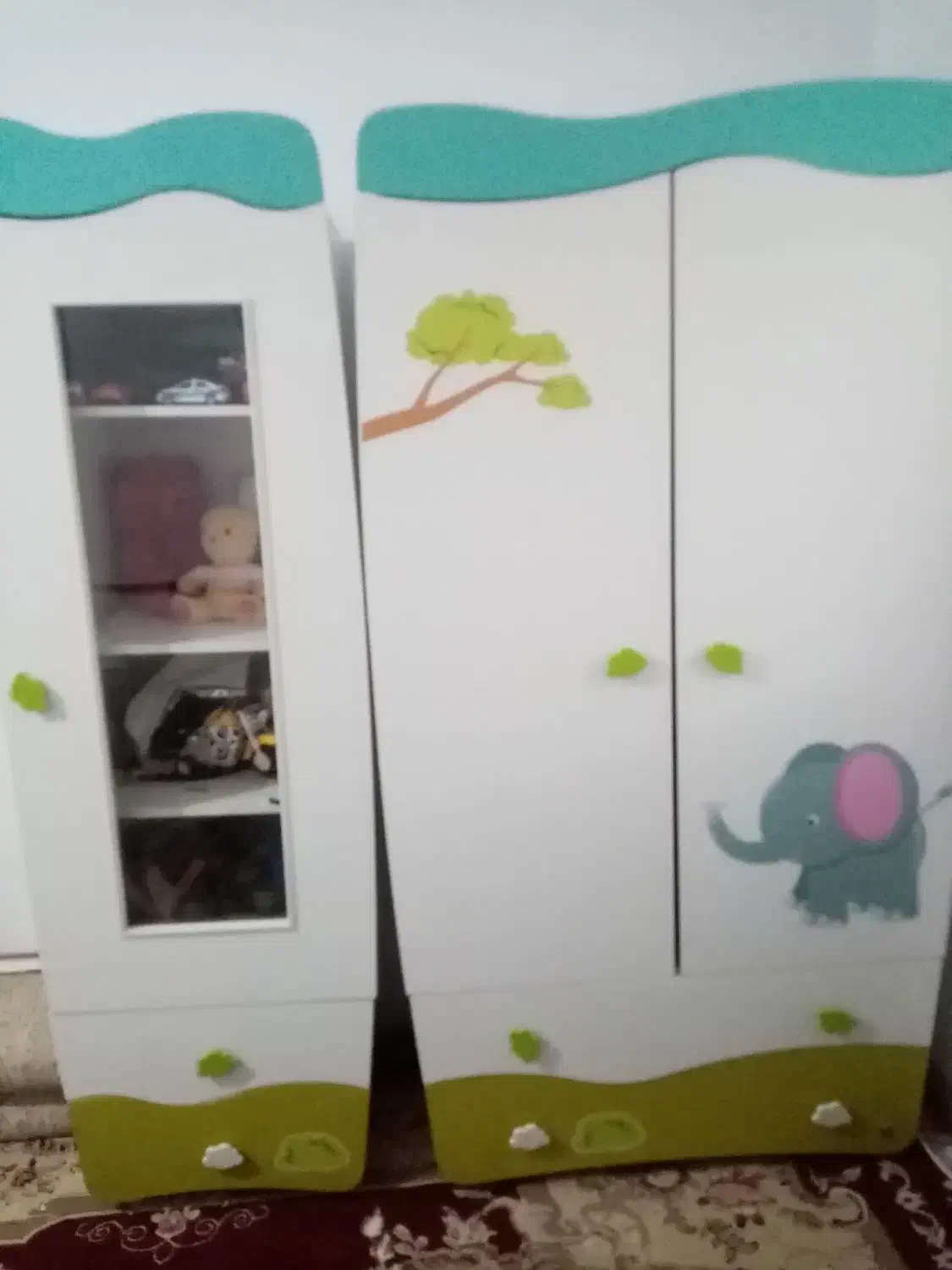 کمد بچه همراه تخت ودراور|اسباب و اثاث بچه|ابهر, |دیوار