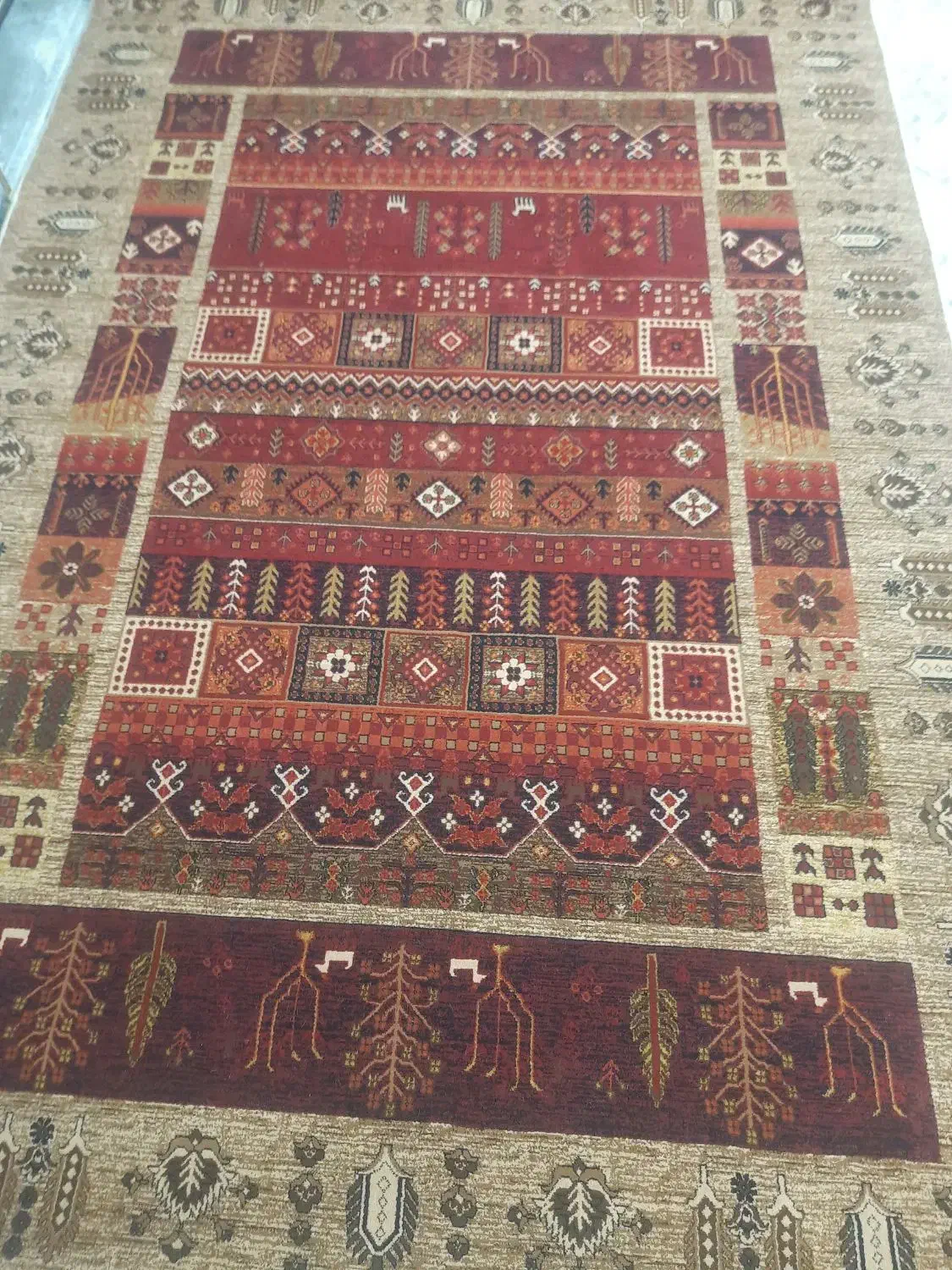 قالی ۴ متری|فرش|اصفهان, شاهزاده ابراهیم|دیوار