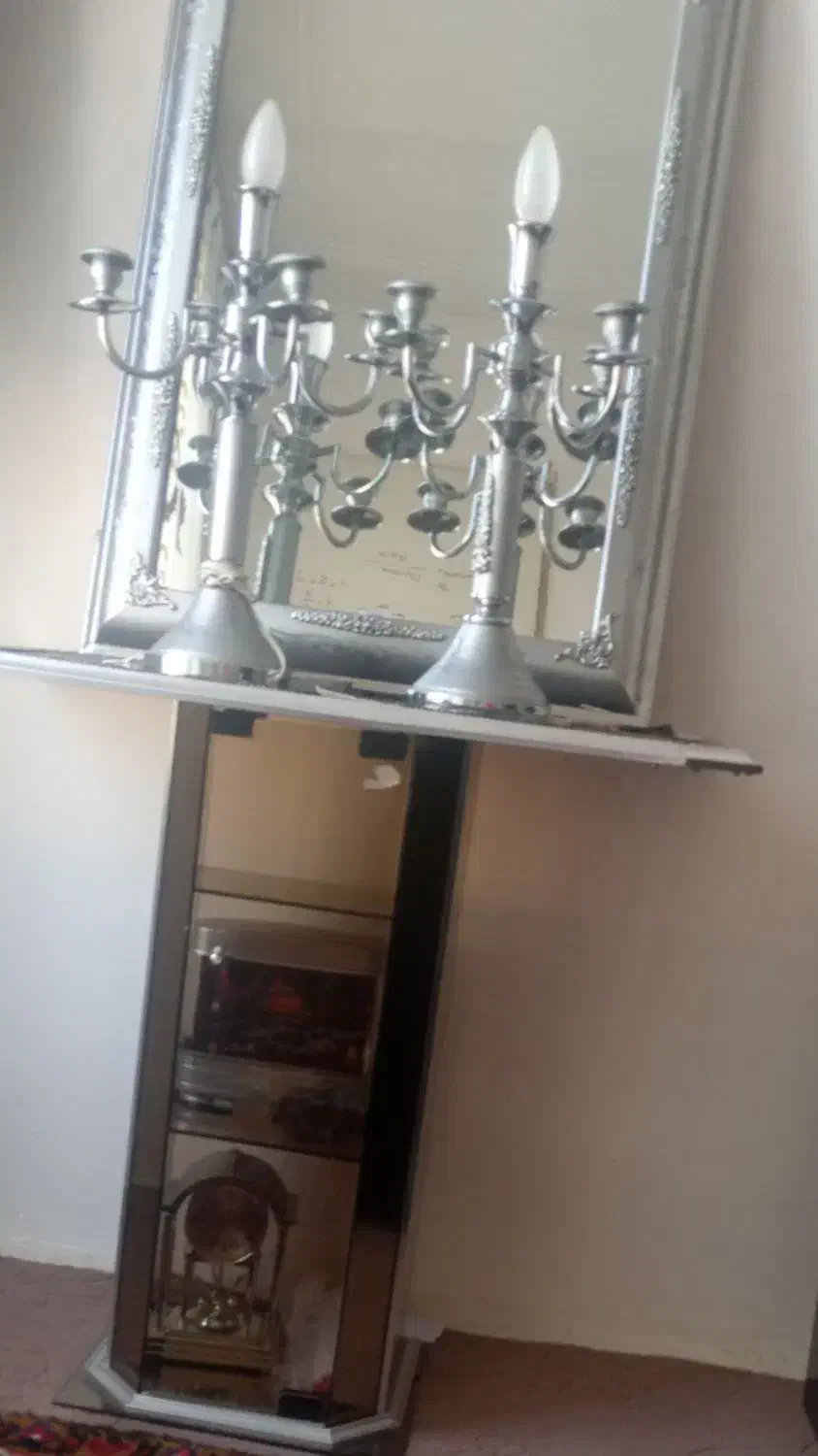 اینه شمعدانی|بوفه، ویترین، کنسول|تبریز, |دیوار