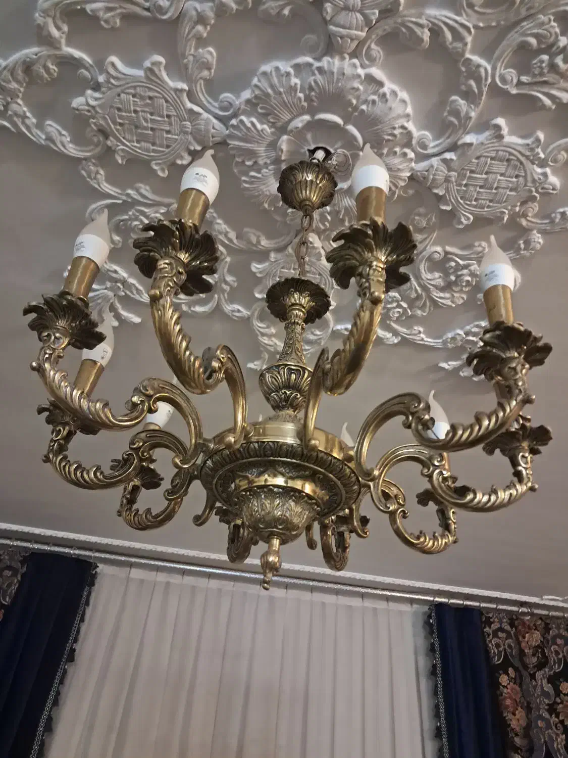 لوستر ۲۸ شعله برنز|لوستر و چراغ آویز|تهران, جی|دیوار