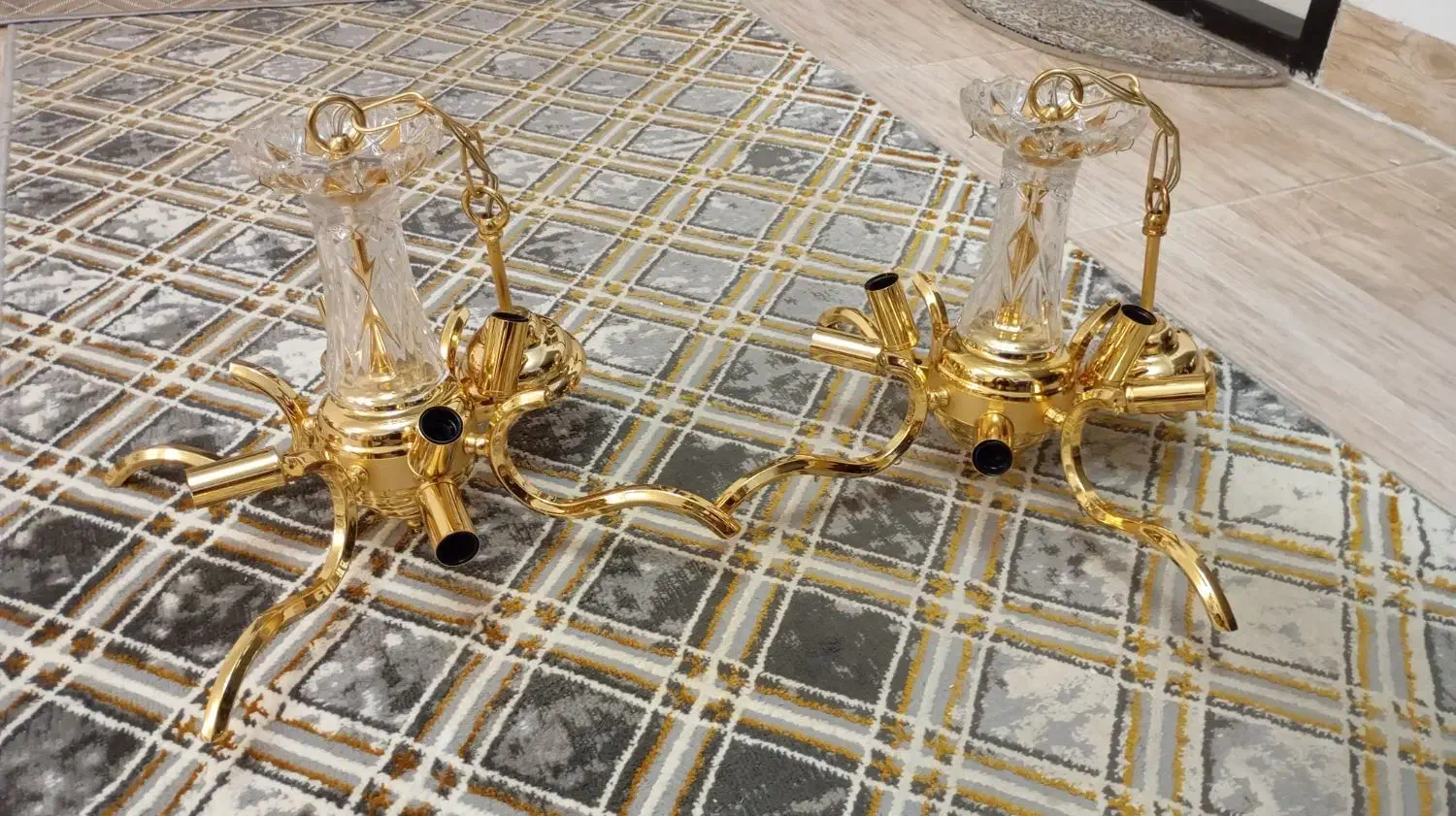 لوستر آب طلا|لوستر و چراغ آویز|ارومیه, |دیوار