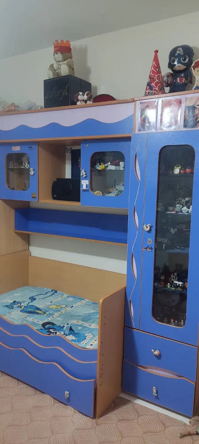 کمد و تخت خواب مدل دریا|اسباب و اثاث بچه|پردیس, فاز ۱۱|دیوار