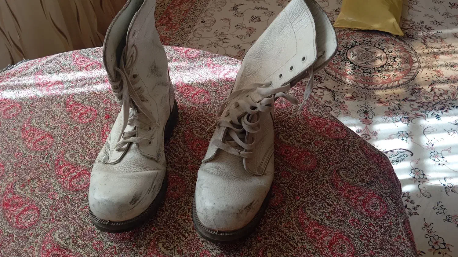 پوتین سفید سربازی|کیف، کفش، کمربند|سبزوار, سجاد|دیوار