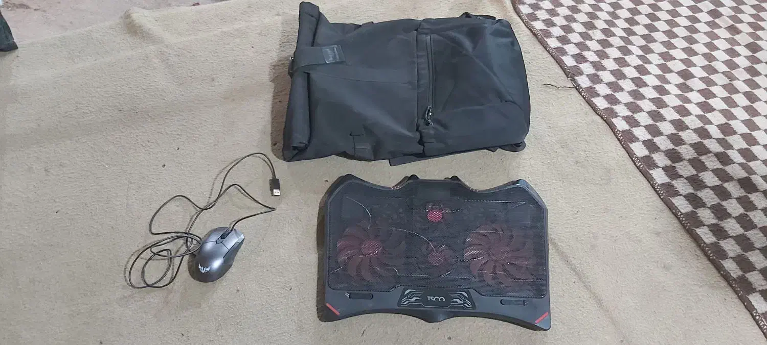 خنک کننده لپ تاپ کوله پشتی و ماوس اورجینال ایسوس|قطعات و لوازم جانبی رایانه|بناب, |دیوار