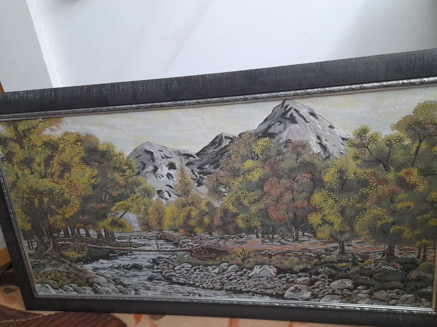 دوعدد تابلومنظره طبیعت|تابلو، نقاشی، عکس|قم, چهل درخت‎|دیوار